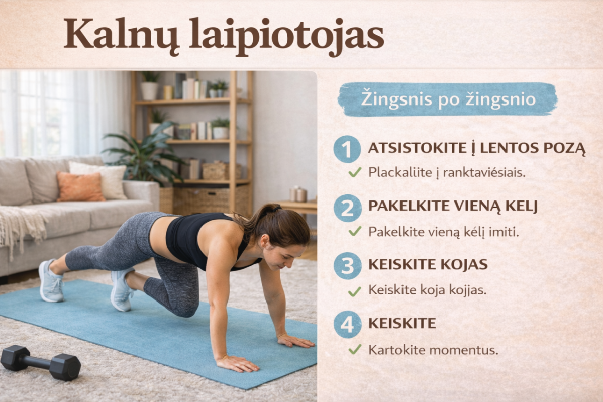 sporto namuose nauda